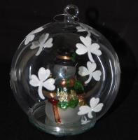 IRISH SNOWMAN LITEUP GLOBE